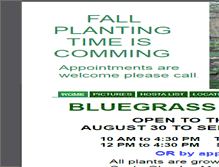 Tablet Screenshot of bluegrasshostafarm.com